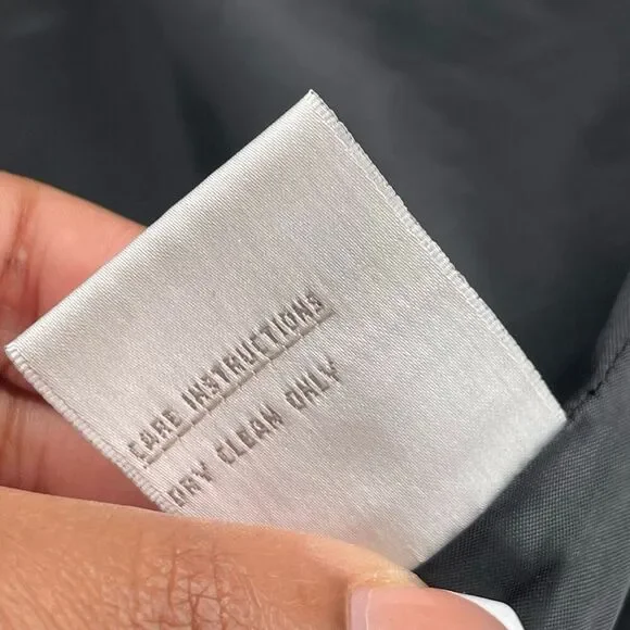 Jones New York Black Modacrylic Velvety Winter Coat XL Faux Fur Trim Full Zip - Picture 12 of 16